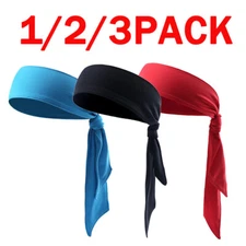 Head Tie Sports Headband Tennis & Ninja Bandana Athletic Sweatband for Men Women