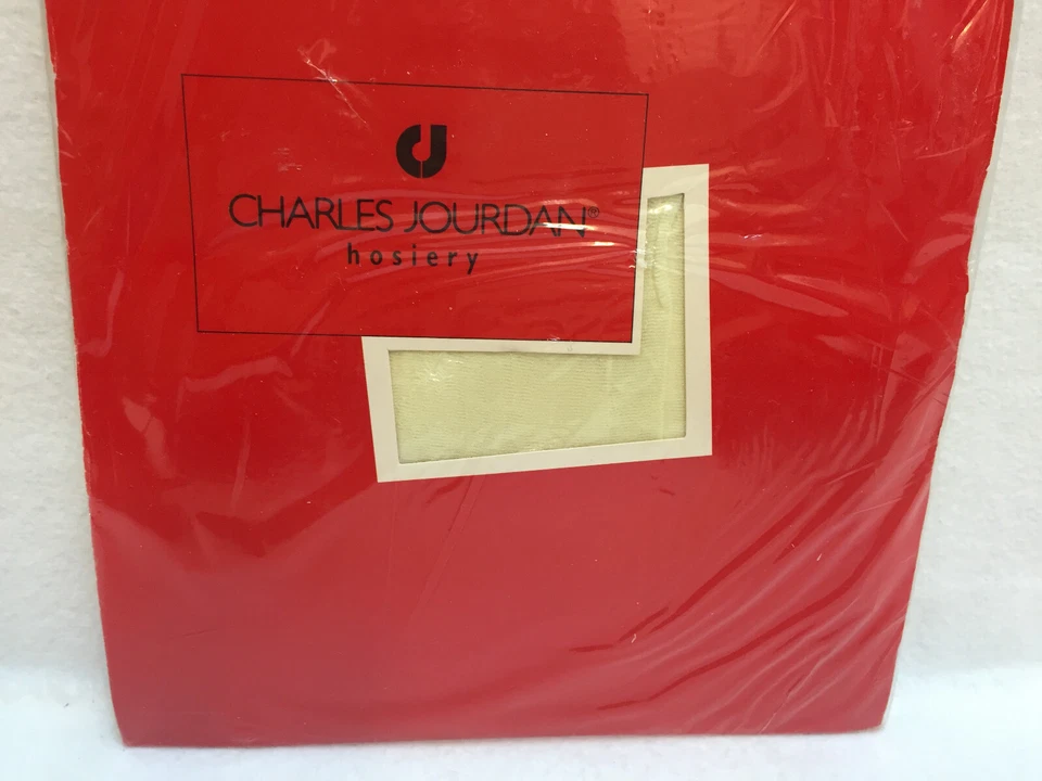 Pantimedias Charles Jourdan Control Top Medias Talla C Marfil Punto Texturizado Nuevas en Paquete Foto 3 de 4