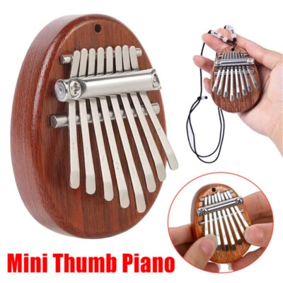 8 Key Mini Kalimba Exquisite Finger Thumb Piano Marimba Musical Pendant Gift
