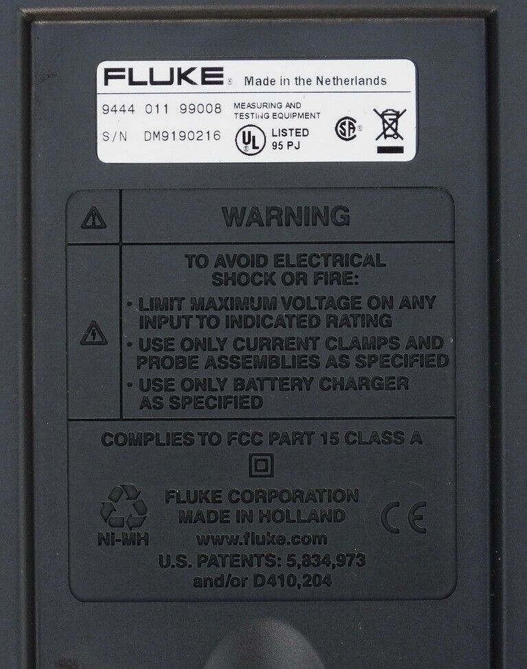 FLUKE 199B HANDSCOPEMETER MIT DIGITALER ANZEIGE, 200-MHz-OSZILLOSKOP | eBay