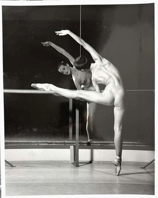 Horst Werner: The Dancer. Vintage print in size 20x25 from large format negative