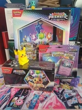 New & Sealed - Prismatic Evolutions Surprise Sticker & Binder Collection Bundle