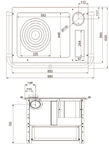 Wamsler Westminster Landhausherd K 85F Anschluss links Keramik antik 6KW - Bild 3 von 3