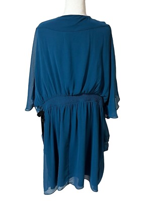 city chic blue sequin dress City Chic Women Sequin Dress Navy Blue Bronze Party Evening 14 XS Knee length
