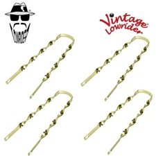 (4) F&R Original Lowrider 20" Bicycle Replacement Flat Twist Gold Fender Brace