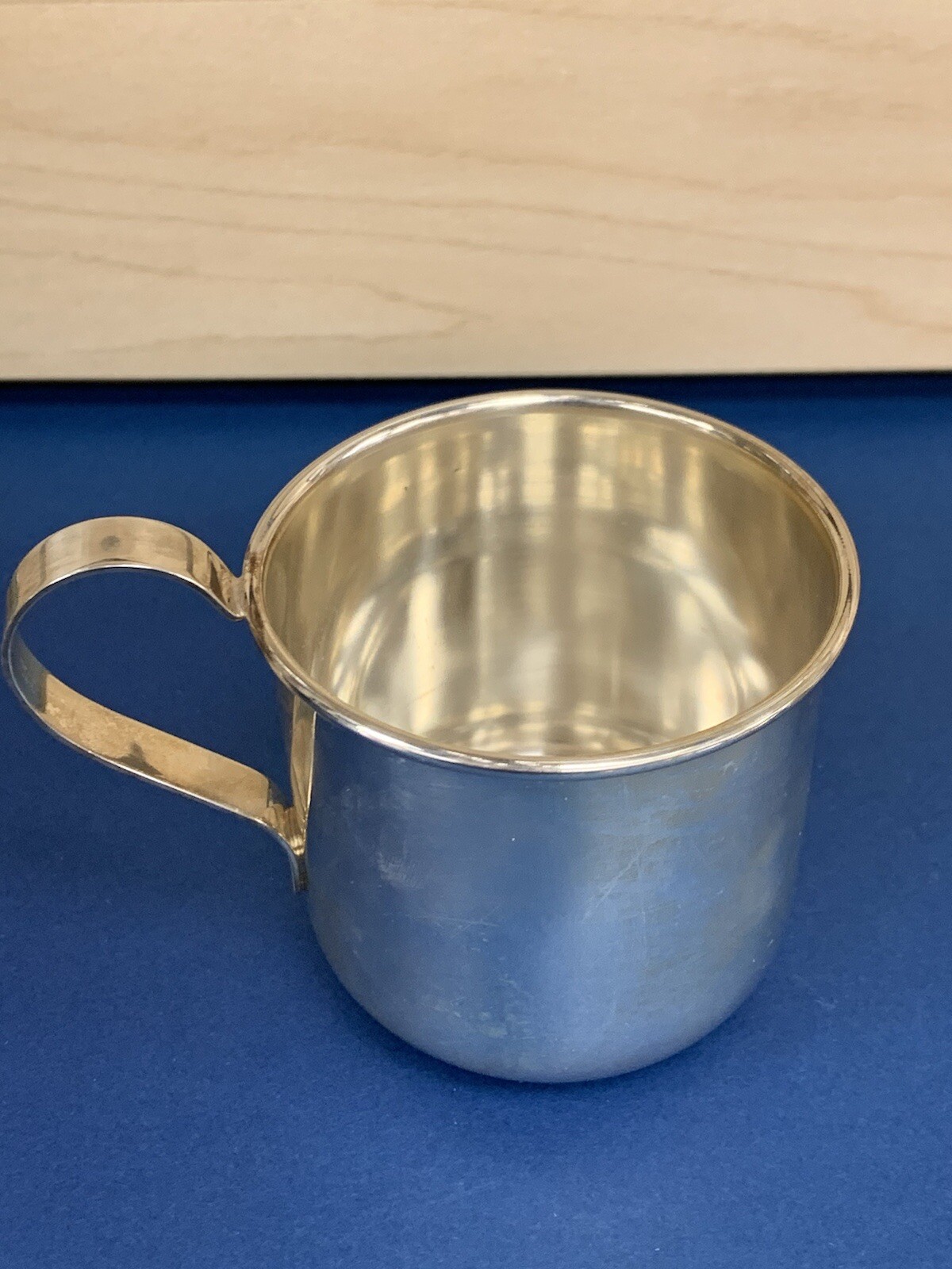 Italian Sterling Silver Baby Cup New Condition Old Stock 63 Grams 2.5x2