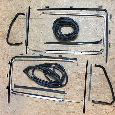 Dichtungsset VW Bus T2 T2a T2b Fensterchrom Fensterdichtung Türdichtung Chrom
