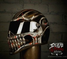 Matrix StreetFX casco aerografato personalizzato in stile bandito design cranio fantasma