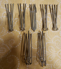 LOT (7) Vintage 4 Prong Pleater Hooks Curtain Drapery Hooks