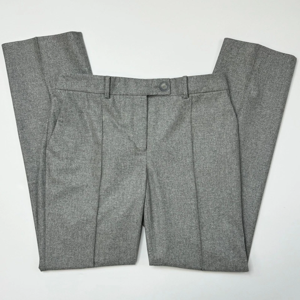 $1080 Pantalones Agnona Gris Jaspeado Frente Plano Seda y Cachemira talla 44 8 Foto 4 de 4