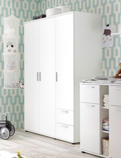 Bibo Kleiderschrank Schlafzimmerschrank Weiss