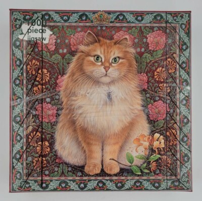 Blossomire Lesley Anne Ivory 1000 Piece Siberian Forest Cat Jigsaw Puzzle CIB
