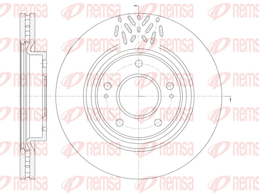Remsa 2X Bremsscheibe Vorne Ø290 Mm BelüFtet FüR Mitsubishi Grandis Na_W 2.0-image