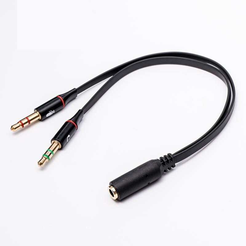 Spliter Hyperx Adapter Cable PC Splitter Separator Micro Audio pr HyperX Cloud II 2 ...
