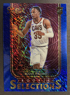 2020-21 Panini Select Isaac Okoro Rookie Selections Insert Blue
