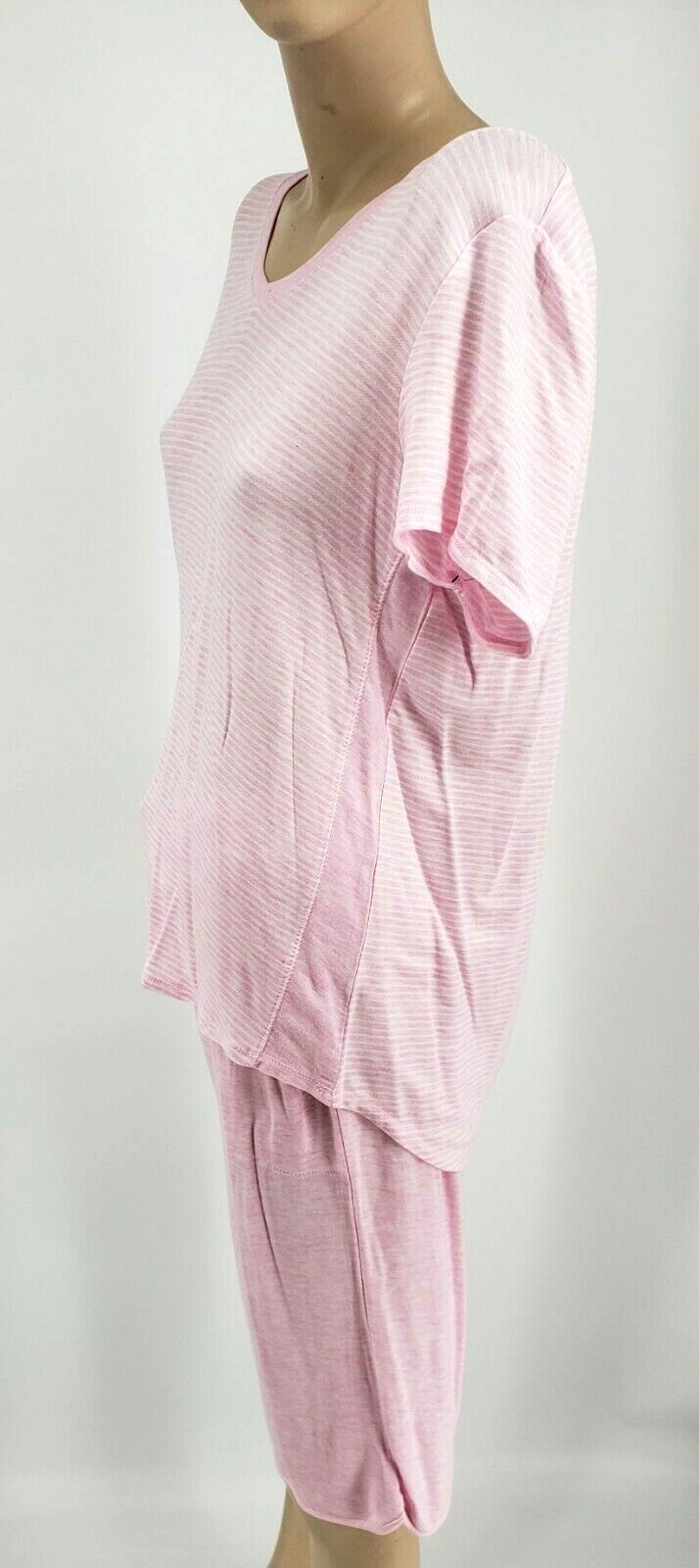 Womens Knit PJS Pajamas Croft & Barrow Shorts/Skimmers Rayon Blend