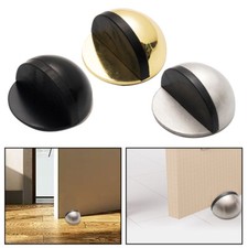 Door Stop Floor Wall Oval Stopper Stick-on Self Adhesive Rubber Buffer Stopper