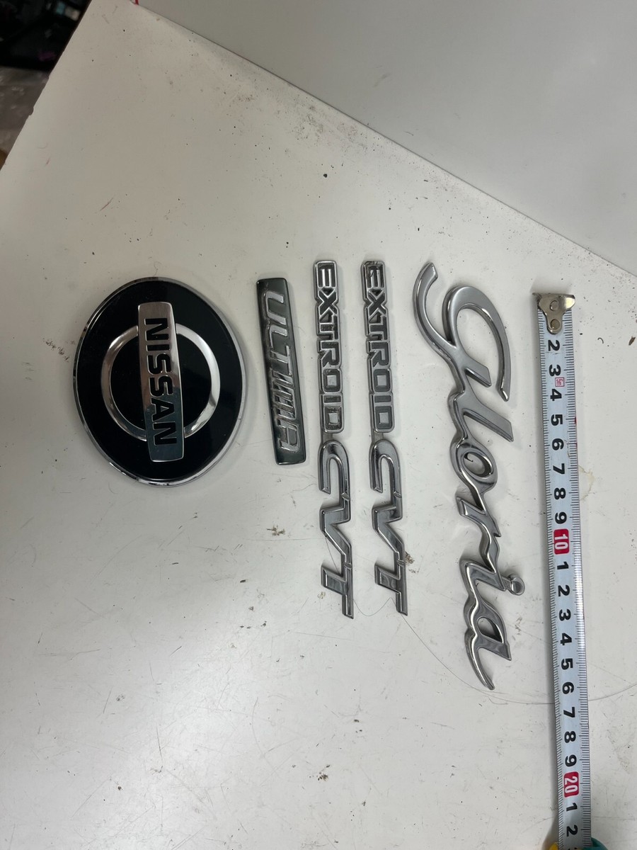 JDM NISSAN GLORIA Y34 SET OF EMBLEMS OEM | eBay