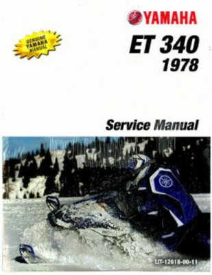 1978 Yamaha Enticer ET340 Snowmobile Service Manual | eBay