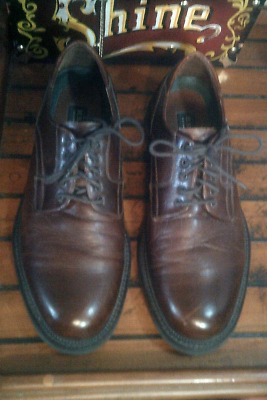 TRASK Shoes Mens Brown Leather   Lace Up  size 11 New HS Trask Shoes Mens 11.5 N Brown Bison Leather Oxford Loafer  main image 2