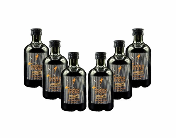 Wood Stork 6Er Set Spiced Rum 6X 0,1L (40% Vol) Schwarzwald Rum Miniatur - [Ent-image