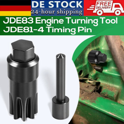 JDE83 Engine Turning Tool & JDE81-4 Timing Pin Kit for John Deere 3179 4239 6359