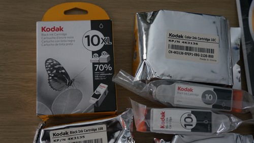 New sealed Kodak 10B (x12) Black & 10C (x2) Color Ink Cartridge Combo - Picture 5 of 5