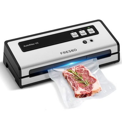FRESKO Vacuum Sealer Machine with Automatic Bag Detection, Double Heat Seal, ...