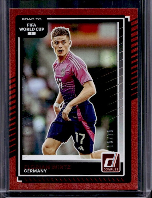 2025-26 Panini Donruss Road to FIFA World Cup 26' Florian Wirtz Red #/75 Germany