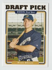 2005 Topps First Year Draft Pick Ryan Braun Brewers #UH313 RC  #9003