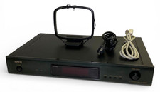 DENON TU-1500AE AM/FM Stereo Tuner Black Rare with Accessories Used From Japan