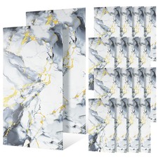 20X Tiles Sticker Self-Adhesive Stick Kitchen Home Wall Bathroom Decor Marble