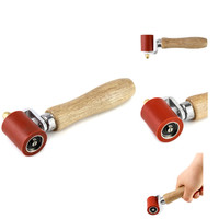 Qwork Silikon AndrüCkrolle 40Mm, HochtemperaturbestäNdig, Rot, FüR PVC TPO Epdm