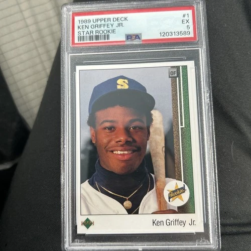 1989 Upper Deck - Star Rookie Ken Griffey Jr #1 (RC) PSA 5