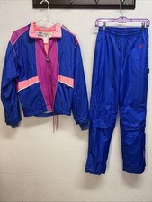 Asics Gore Tex Tracksuit Windbreaker With Hood Women's Size Medium VTG 90s Y2K
