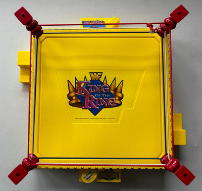 1993 WWF Hasbro Official Yellow King of the Ring Wrestling Ring