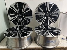 2016-2018 Honda Civic 17x7 17" Enkei Wheel Rim Set of 4 Rims Wheels Black Silver