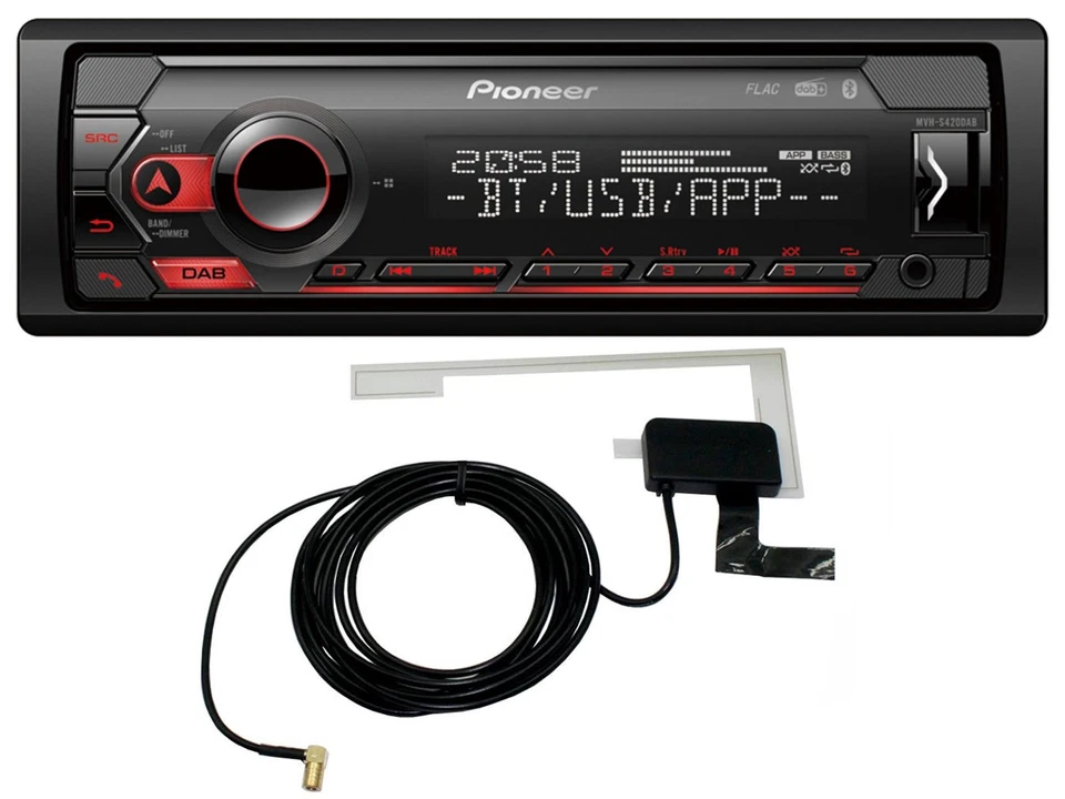 Pioneer DAB USB Lenkrad Bluetooth Autoradio für Renault Megane 3 2012-2014 grau - Bild 2 von 4