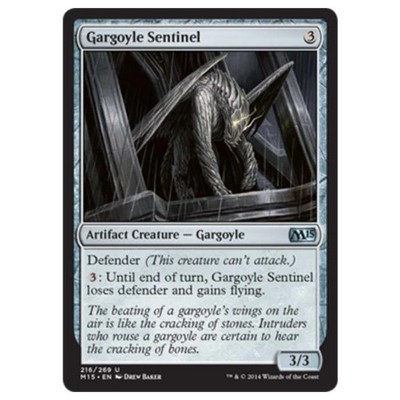Magic the Gathering - M15 Core Set - Gargoyle Sentinel - 216/269