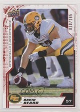 2020 Upper Deck CFL Red 20/165 David Beard #42 2zq