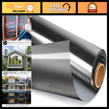 One Way Privacy Window Film - Reflective Heat Control UV Blocking Tint 23.6x6.5f