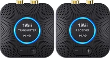 1Mii 2.4GHz Wireless Audio Transmitter Receiver Set for TV 260Ft/80M Long Range