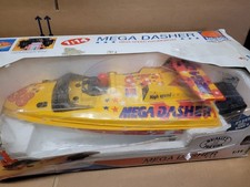 Ferngesteuertes Motorboot: MEGA DASHER in orginal Verp. TRONICO 90 iger Jahre