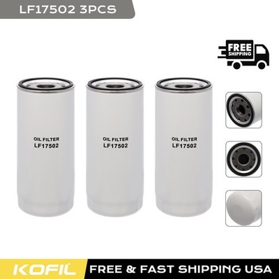 3*LF17502 Spin-on Lube Filter Compatible with Mack MP7 MP8 MP10 Series Engine
