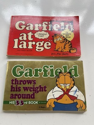 Lot 2 Garfield Pulls His Weight #26 & Garfield At Large by Jim Davis Books