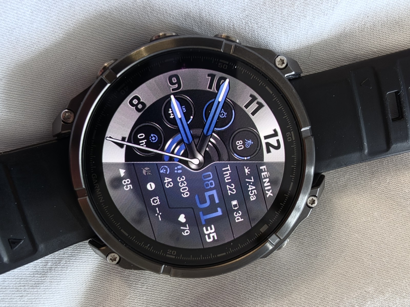Garmin fēnix 8 AMOLED 47mm Black GPS Smartwatch Heart Rate Running