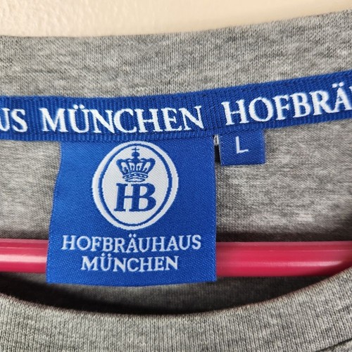 Hofbrauhaus Munchen Short Sleeve Front Side Crew Neck Graphic Tee Large - Picture 4 of 8
