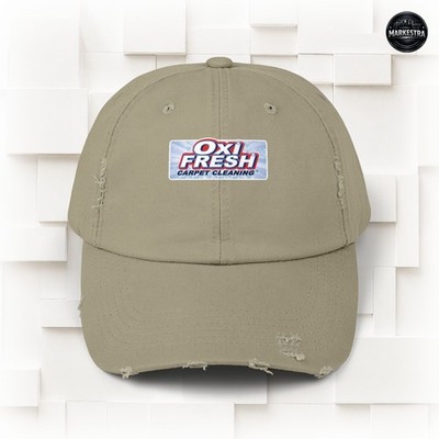 Oxi Fresh Franchise Logo Unisex Distressed Cap