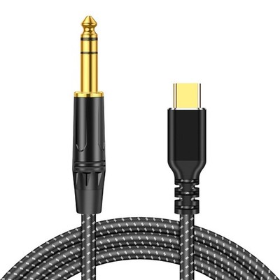 USB C to 1/4 TRS Stereo Audio Cable, 4FT USB Type C to 6.35mm 1/4 inch Male A...