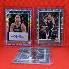 3✨2025 Panini Donruss WNBA MEGAN GUSTAFSON Auto /49 /125 Sig Series/Green Lazer